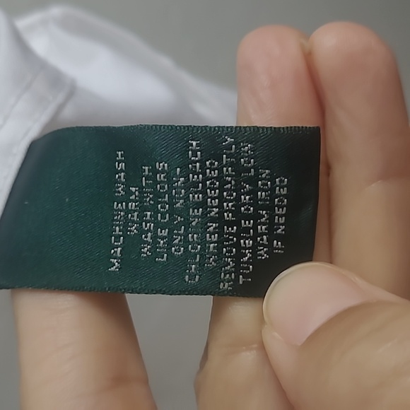 Lauren Ralph Lauren Non Iron Clasdic Whiye Shirt Size Large - Picture 4 of 8